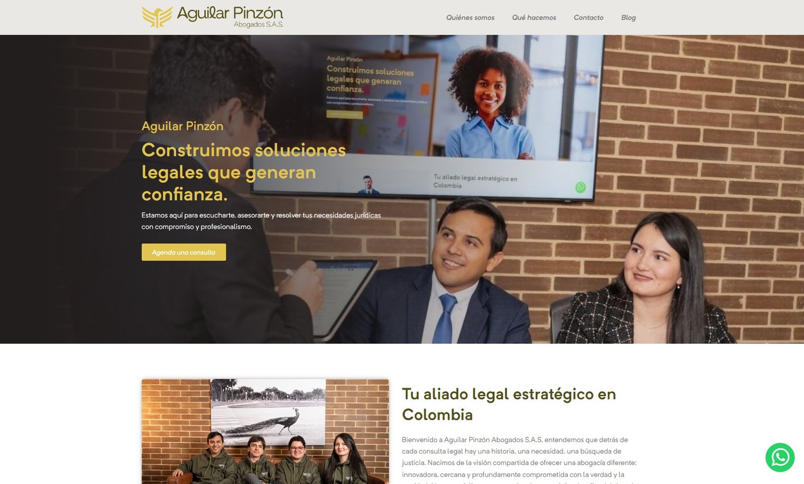 Preview of the Aguilar Pinzón Abogados project