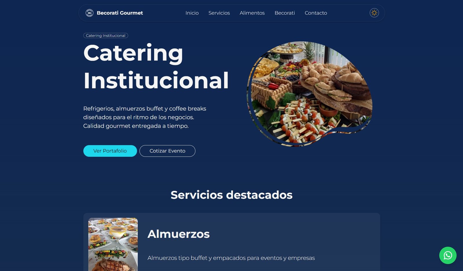 Preview of the Becorati Gourmet project
