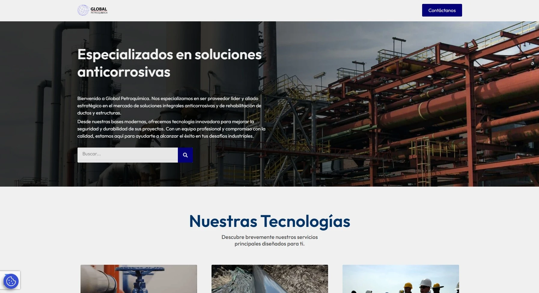 Vista del proyecto GP Petroquímica