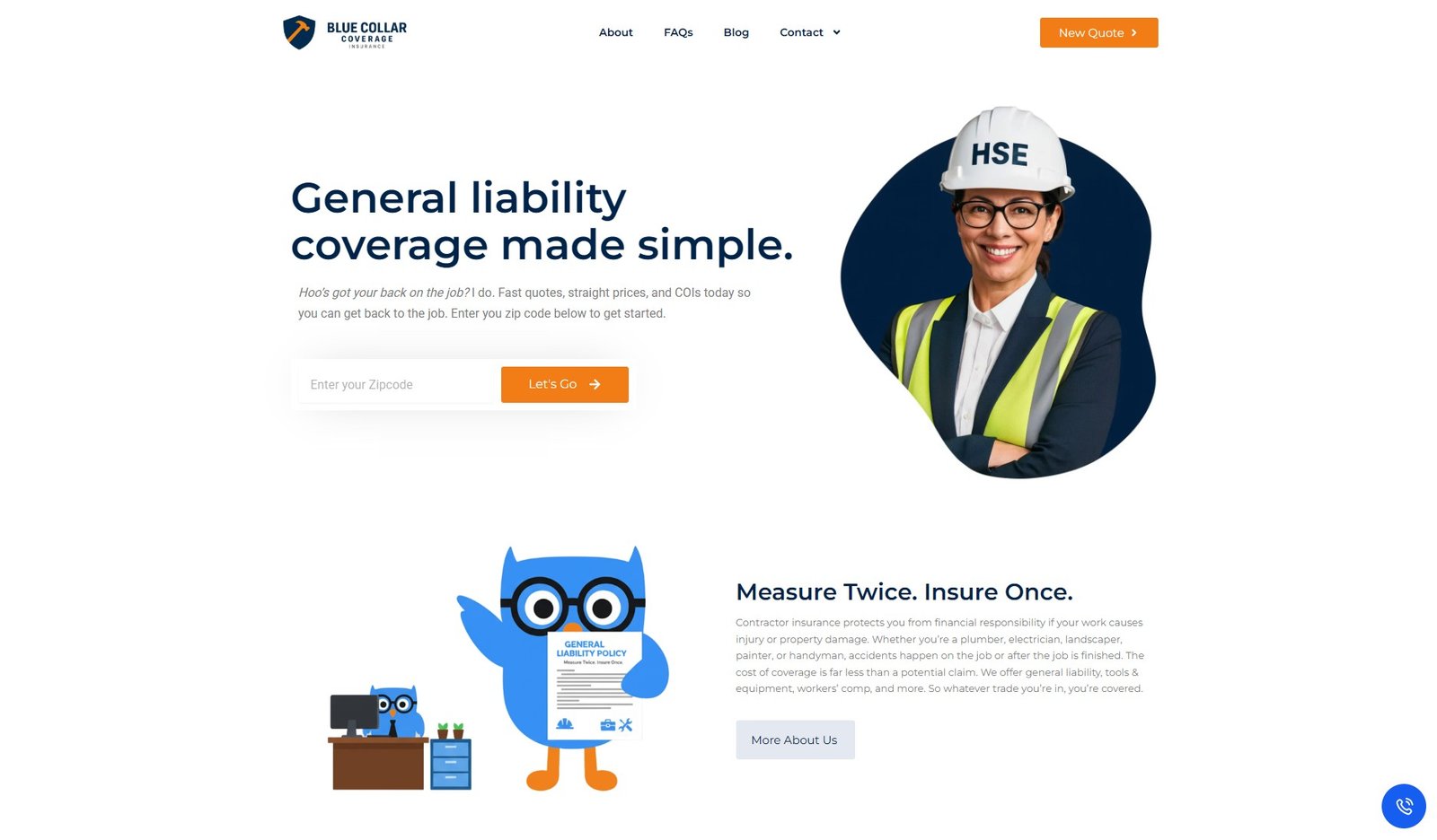 Preview of the My Blue Collar Coverage project