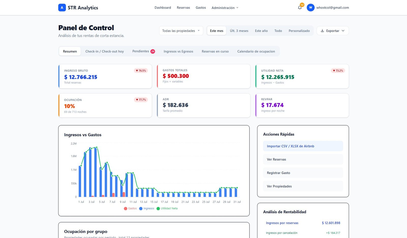 Preview of the Rental Income project